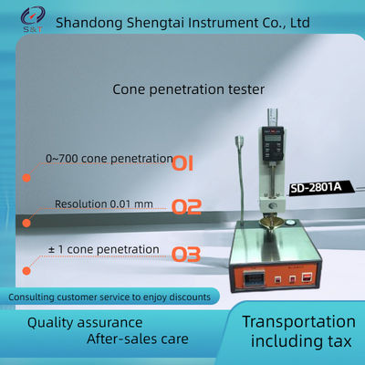 Testing Cone Penetration Of Lubricating Grease SD-2801A Equipped With Cold Light Source For Easy Operation