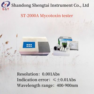 ELISA Stability ≤± 0.003Abs Mycotoxin Tester ST-2000A Wavelength Range 400-900nm