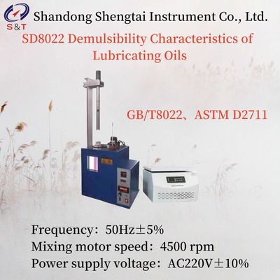 Frequency 50hz ± 5% Demulsibility Characteristics Tester Of Lubricating Oils Power Ac220v ± 10%