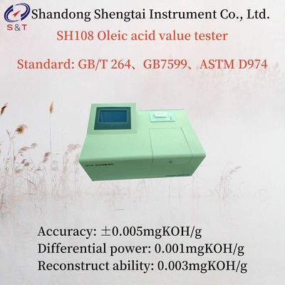 Automatic Transformer Oleic Acid Value Tester Accuracy ±0.005mgkoh/G