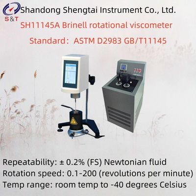Rotation Speed 0.1-200 Brinell Rotational Viscometer Viscosity Range 1-6 Million Mpa