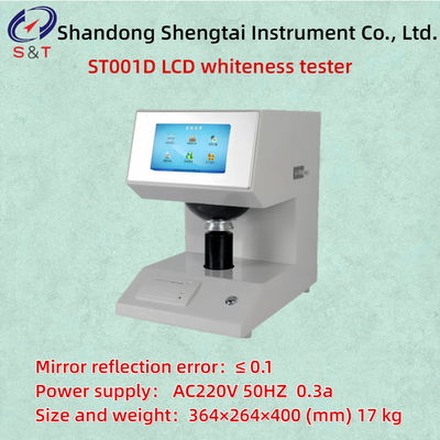 ST001D 0-200 Range D65 Lighting LCD Whiteness Tester Zero Drift ≤ 0.1 Indicating Drift ≤ 0.1