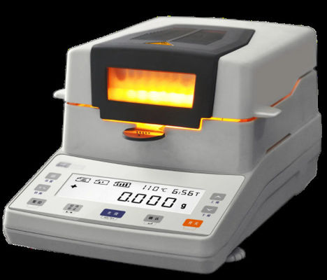 Temperature Sensor PT-100 Halogen Moisture Meter Save History 15 Dry Residual Readability 0.01%