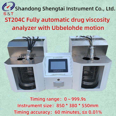 16GB Storage Fully Automatic Drug Viscosity Analyzer With Ubbelohde Motion Range 5-100 ℃