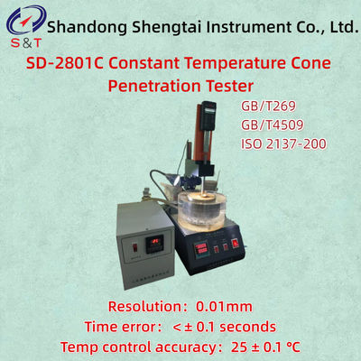 ISO 2137 Constant Temperature Cone Penetration Tester SD2801C Temp Control Accuracy 25±0.1℃