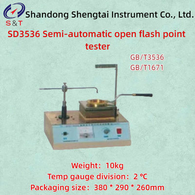 SD3536 Semi-Automatic Open Flash Point Tester ASTM D92 Room Temp～400 ℃ Scale Division 2℃