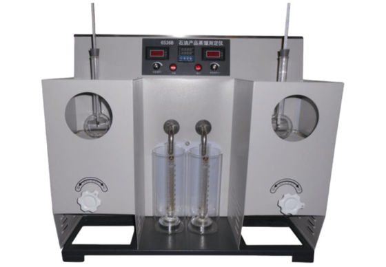 ASTM D86 Double hole petroleum product distillation analyzer Temp control accuracy 0.5