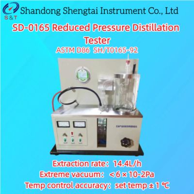 Reduced Pressure Distillation Tester PT100 Sensor Extraction 14.4L/h ASTM D86