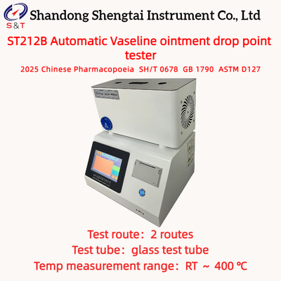 2 Holes Automatic Vaseline Ointment Drop Point Tester RT ～ 400 ℃ Medical Vaseline ASTM D127
