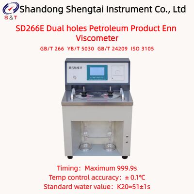 Dual Holes Diesel Fuel Enn Viscometer 20 ～ 100℃ Semiconductor Refrigeration ISO 3105