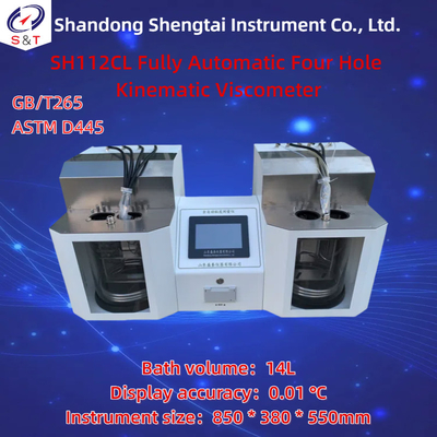 Fully Automatic Four Hole Kinematic Viscometer ASTM D445 Light colored petroleum