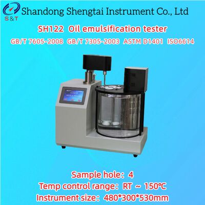 4 отверстия Тестора эмульгификации масла RT     150°C Время 0     99min PT100 Сенсор ASTM D1401
