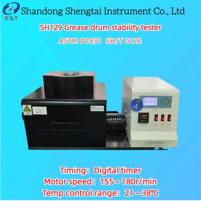 2 Рабочее устройство Тестер стабильности жирового барабана 21 ≈ 38°C PT100 Сенсорный цифровой таймер ASTM D1831