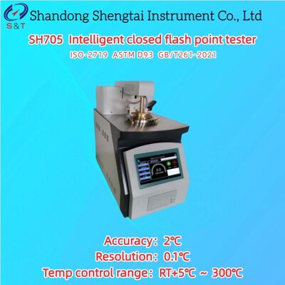 Интеллектуальный тестер закрытых точек вспышки RT+5°C     300°C Android System PT100 Sensor ASTM D93