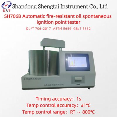 Автоматический огнеупорный масляный испытатель точек самопроизвольного зажигания RT 800°C ASTM E659