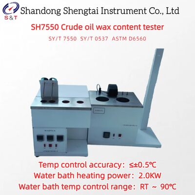 4 отверстия Проверка содержания воска сырой нефти Водяная ванна RT ️ 90°C светодиодный цифровой дисплей ASTM D6560