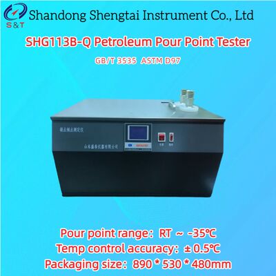 2 отверстия Проверяющий точку разлива нефти RT -50°C Точка разлива RT -35°C Металлическая ванна ASTM D97