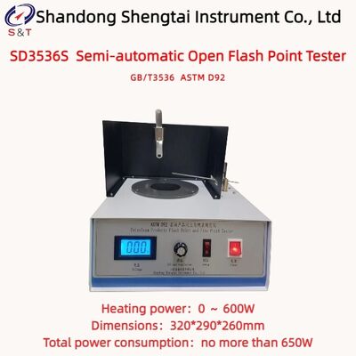 Lube Oil Semi-Automatic Open Flash Point Tester Gas Ignition Cleveland Open Cup ASTM D92