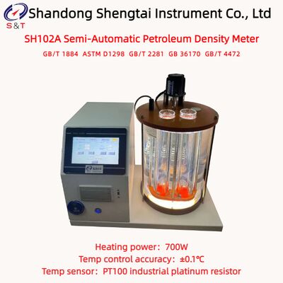 Dual Holes Semi-Automatic Crude Oil Density Meter PT100 Sensor RT ～80℃ ASTM D1298