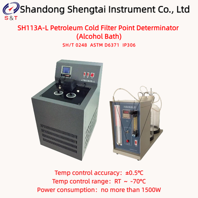 ASTM D6371 Diesel Oil Cold Filter Point Determinator Measure RT ～ -55°C Alcohol Bath